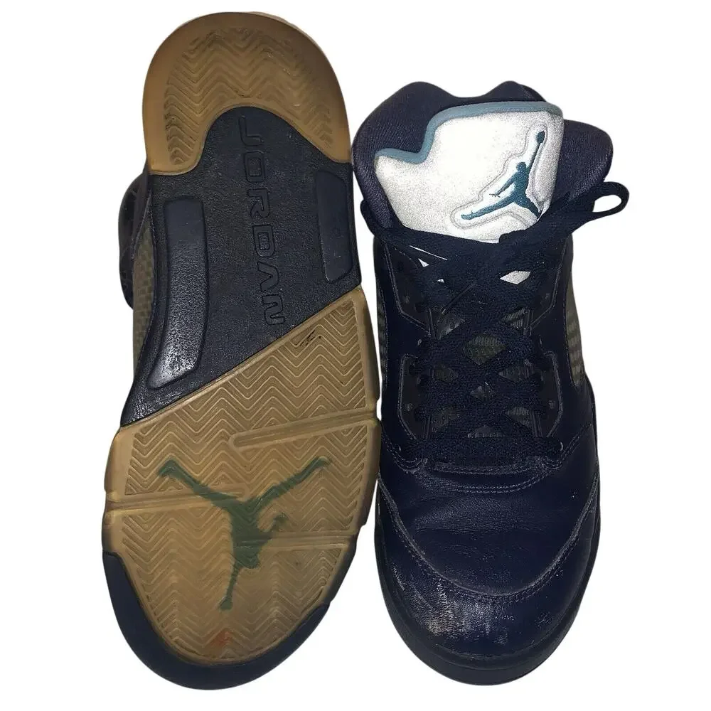 Air Jordan 5 Retro Pre-Grape Basketball Sneakers Shoes Size 9 Hornets Alternate